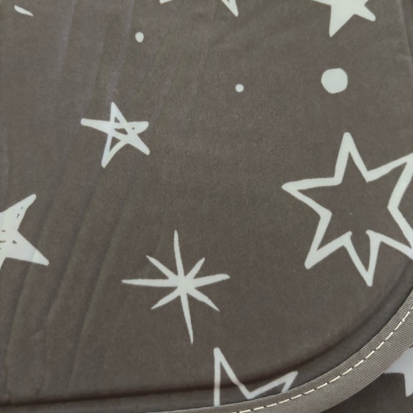 Orzbow Gel Cooling Pad For Stroller & Baby Car Seat Gray Wipe Clean Star Pattern - Picture 4 of 6